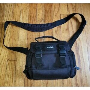 Black Kodak Camera Bag With Strap Inserts